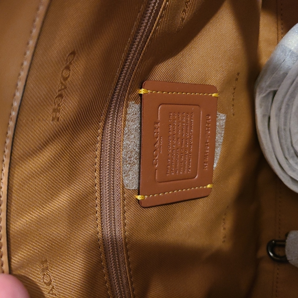 Coach Drew white snakeskin bag 67710 - Picture 5 of 7